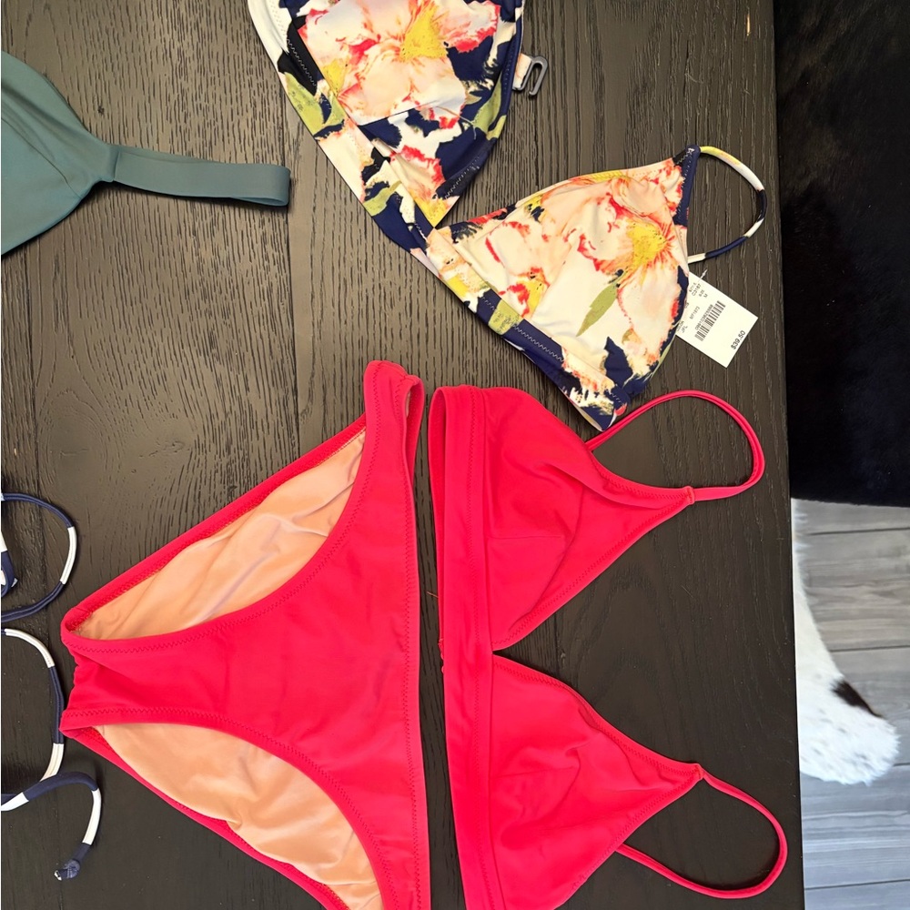 JCrew Vibrant Red Bikini Set